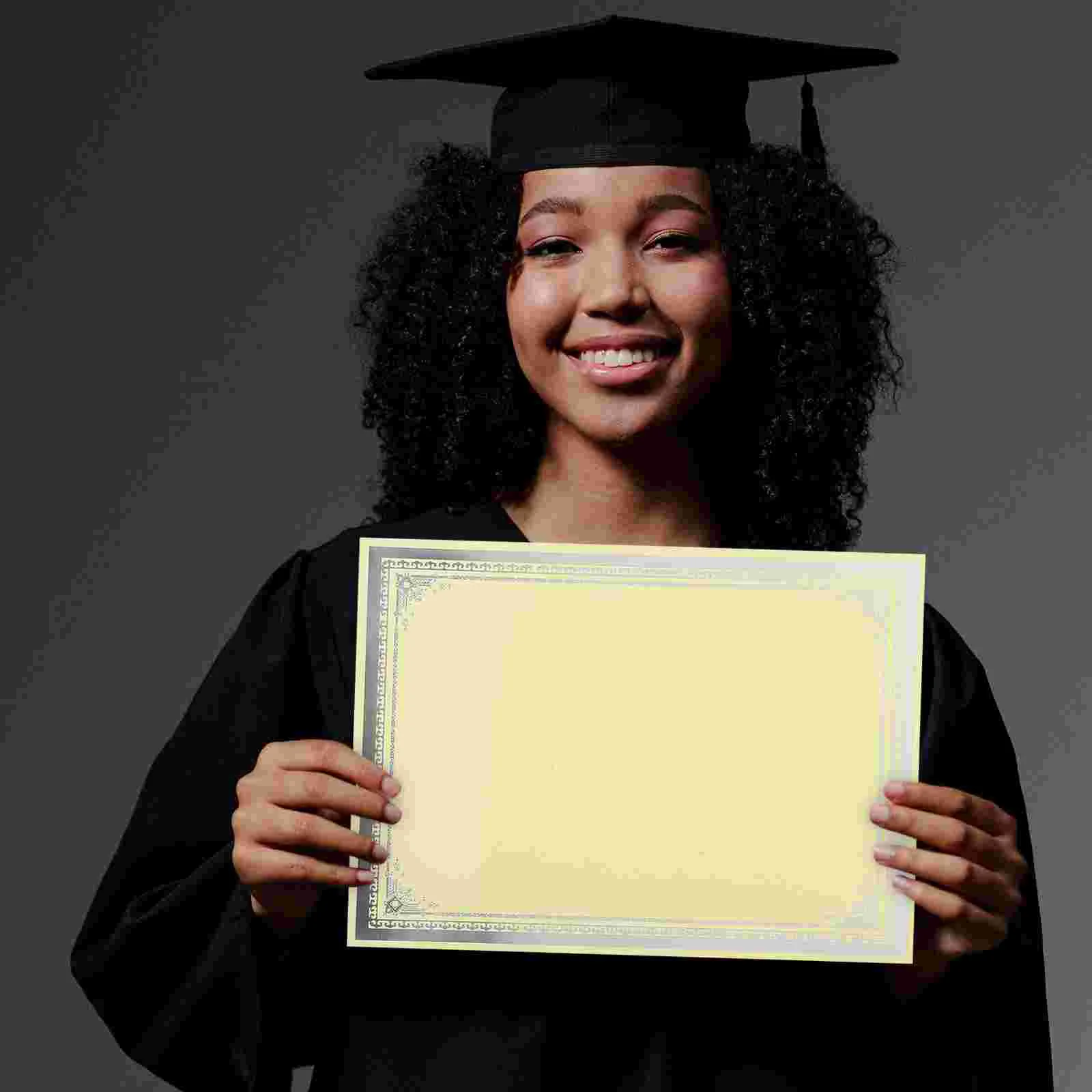 

10 Sheets of Graduate Certificate Paper Diploma Paper Printable Blank Paper
