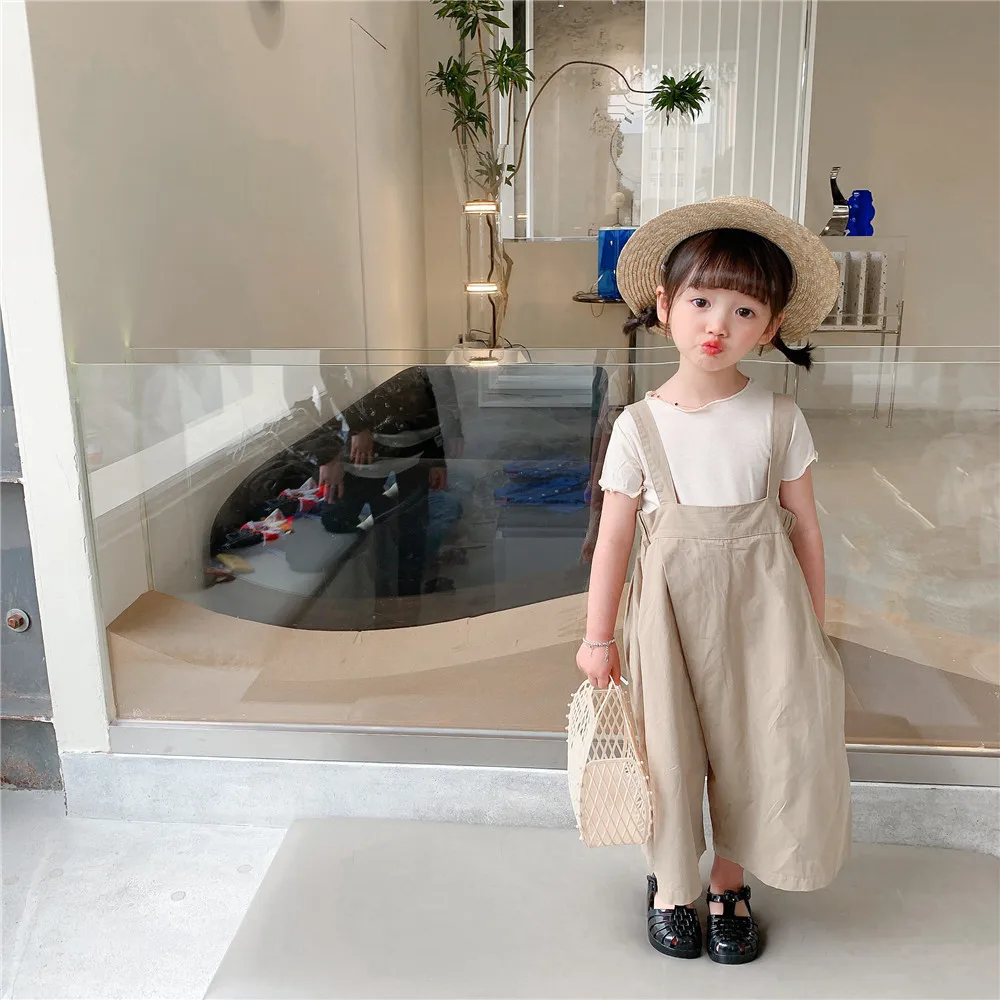

Pants Ankle Length Elastic Waist Loose Solid Cotton New Fashion Comfortable Cute Lovely Simple Summer Children Unisex