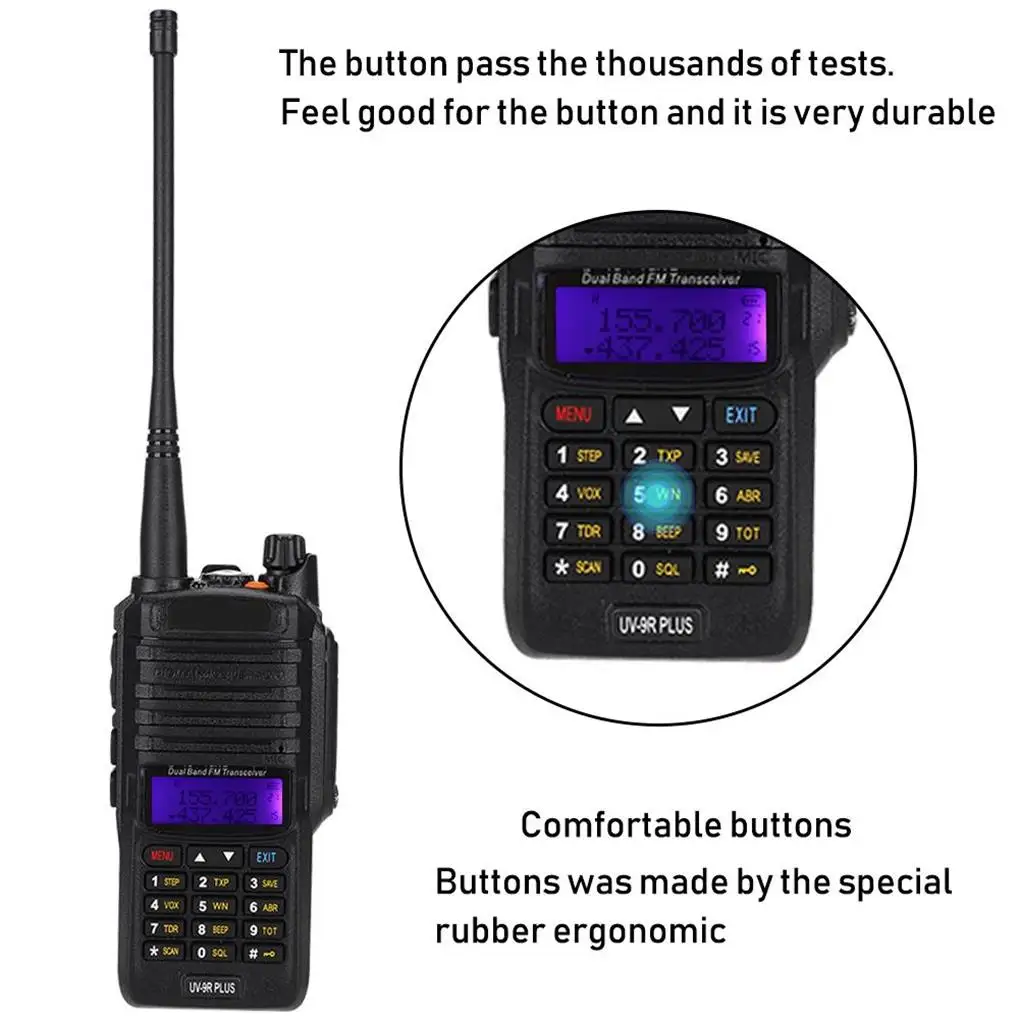 

Walkie Talkie Two-Way Phone Intercom Waterproof Radio High-Power Dustproof Outdoot Professional Transceiver Hunting
