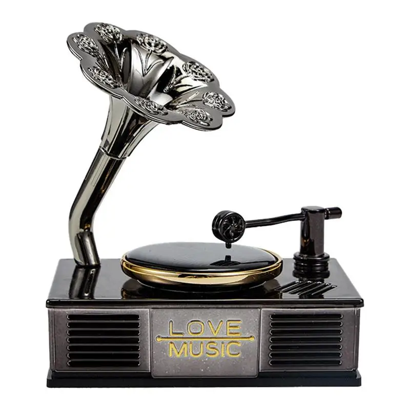 

Car Perfume Solar Rotate Aromatherapy Phonograph Model Air Freshener Diffuser Parfume Gift Box Car Decor Auto Accessories