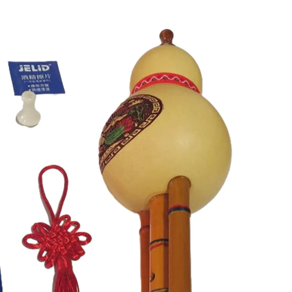 Флейта Hulusi флейта Cucurbit бамбуковая с футляром для начинающих меломана