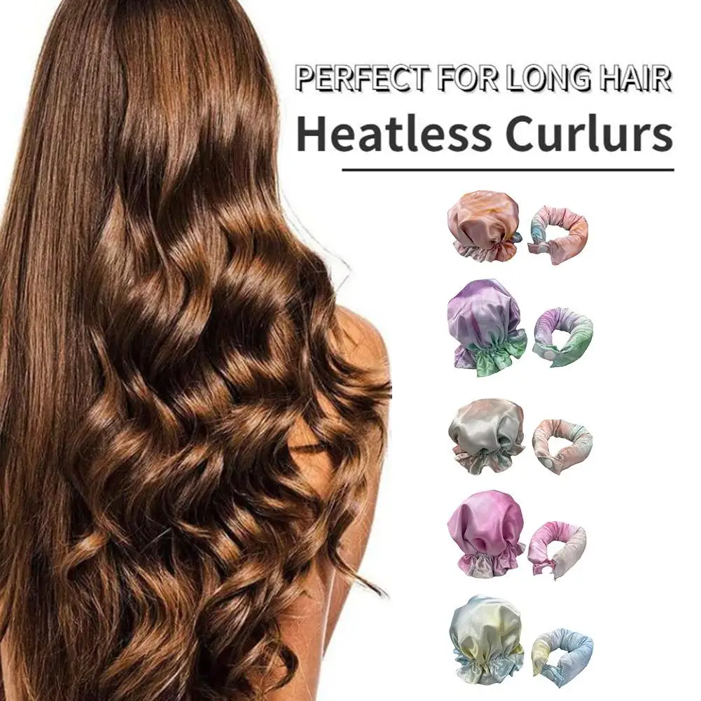 

New Bun Bons Heatless Curl Headband Buns Hot Hair Rollers Curling Rods Overnight Curlers For Long Hair Sleepy Ties Hair Cur Q3Y7