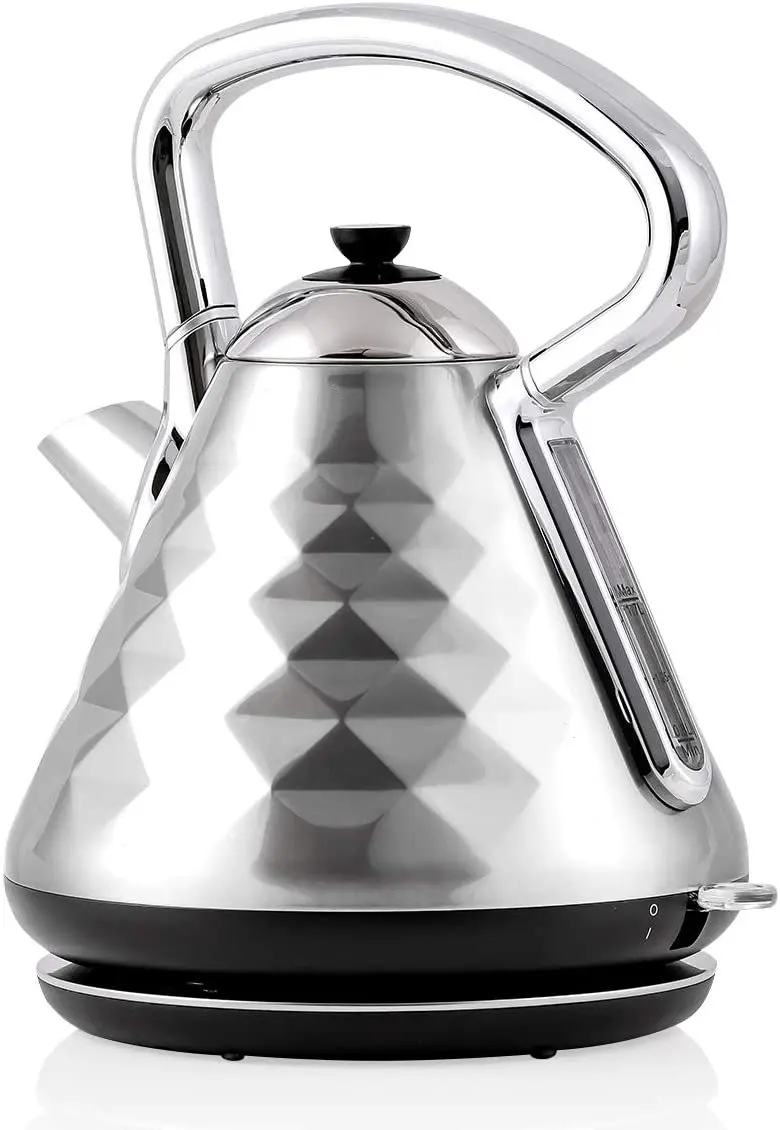 

Electric Hot Water Kettle 1.7 Liter Cleo Collection Fast Heating Element with Cool Touch Handle, 1500 Watt Tea Maker with Boil D
