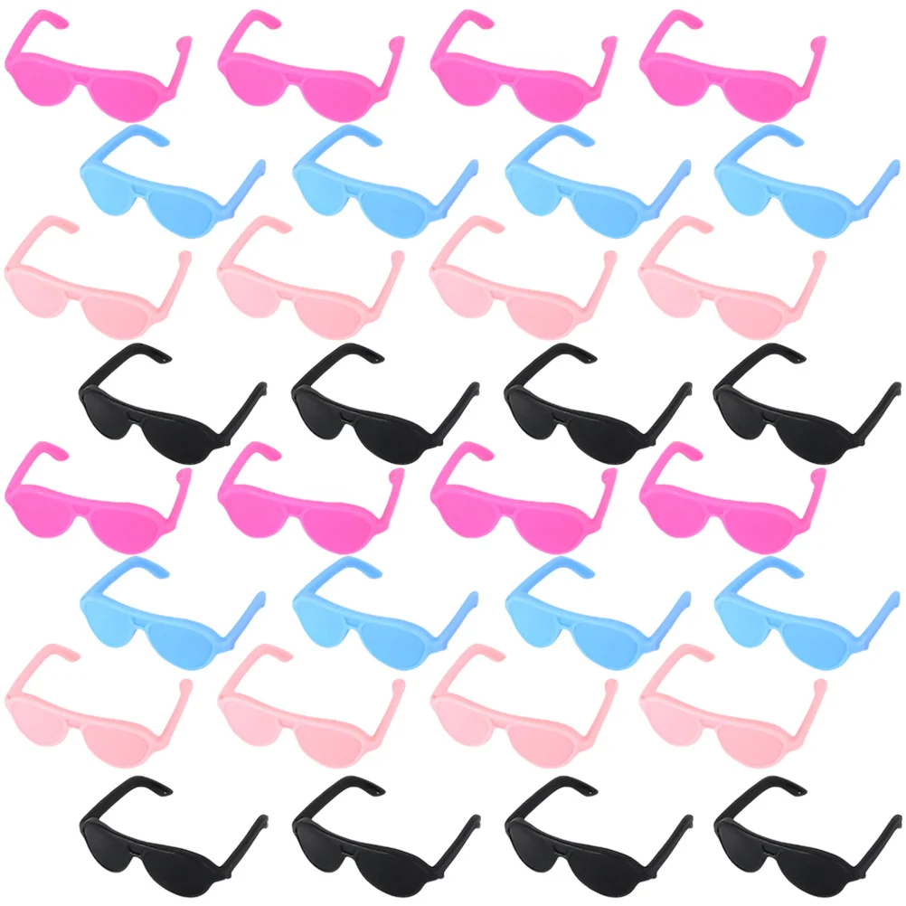 

60pcs Dress Up Costume Glasses Mini Dolls Costume Glasses For DIY Craft