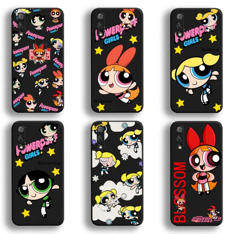 

Bandai Cute Powerpuff Girls Phone Case For Huawei Honor 30 20 10 9 8 8x 8c v30 Lite view 7A pro