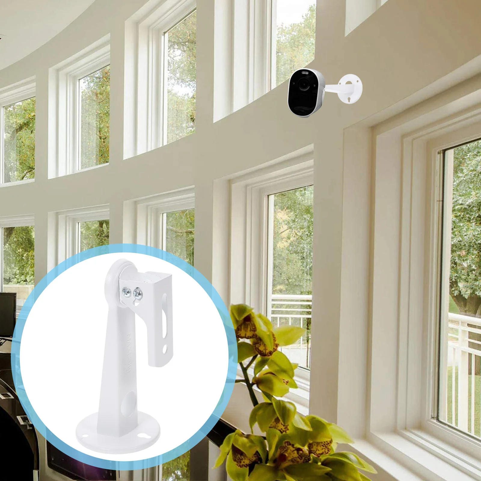 

2pcs Replacement Surveillance Camera Wall Holder Camera Rack Camera Mount Bracket