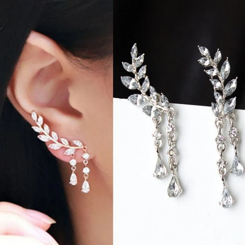 

2022 New Fashion Simple Women Stud Earrings Synthetic Diamond Earrings Women Party Jewelry Gifts 1 Pair