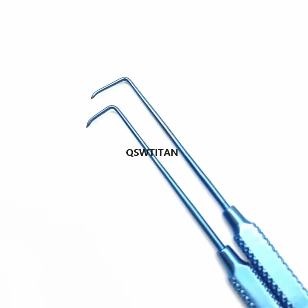 Фото Титановый офтальмологический крючок Helveston Finder Hook крючок для офтальмологической хирургии инструмент №2