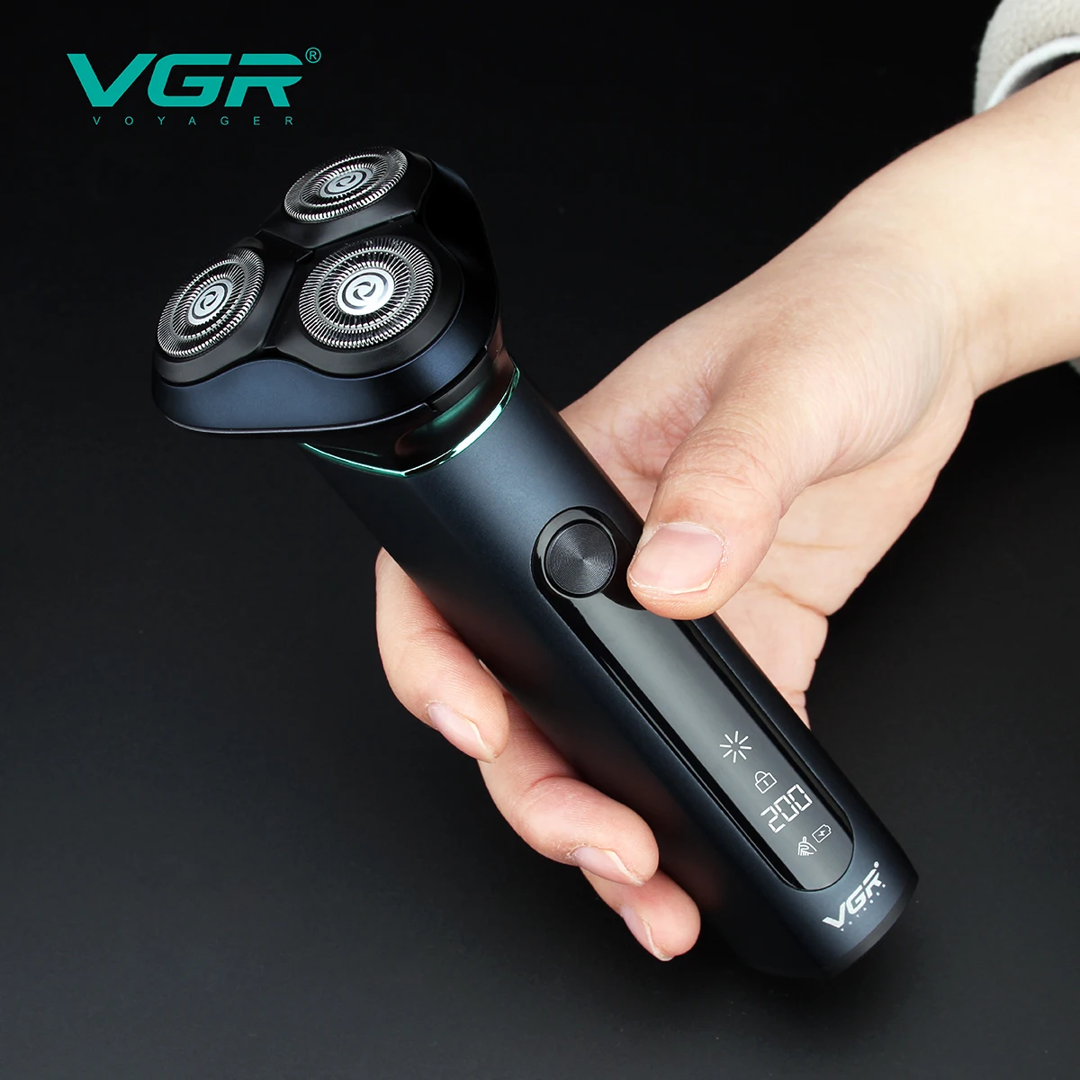 VGR Новый Электробритва Поворотные 3D плавающие лопасти Водонепроницаемый бритва
