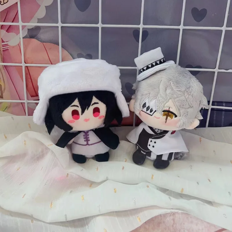 

12cm Bungo Stray Dogs Plush Toy Cute Cartoon Anime Figure Plushie Keychain Soft Stuffed Gogol Fyodor Dostoevsky Bag Pendant Doll