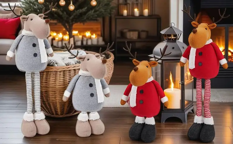 

Рождественский олень, плюшевое животное, олень, игрушка, Детская кукла, обучающая игрушка, детский подарок на день рождения, имитация оленя, плюшевая игрушка