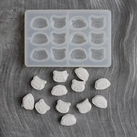 3d lovely animal silicone mould translucent chocolate ice cube molds diy jewelry decoration tools