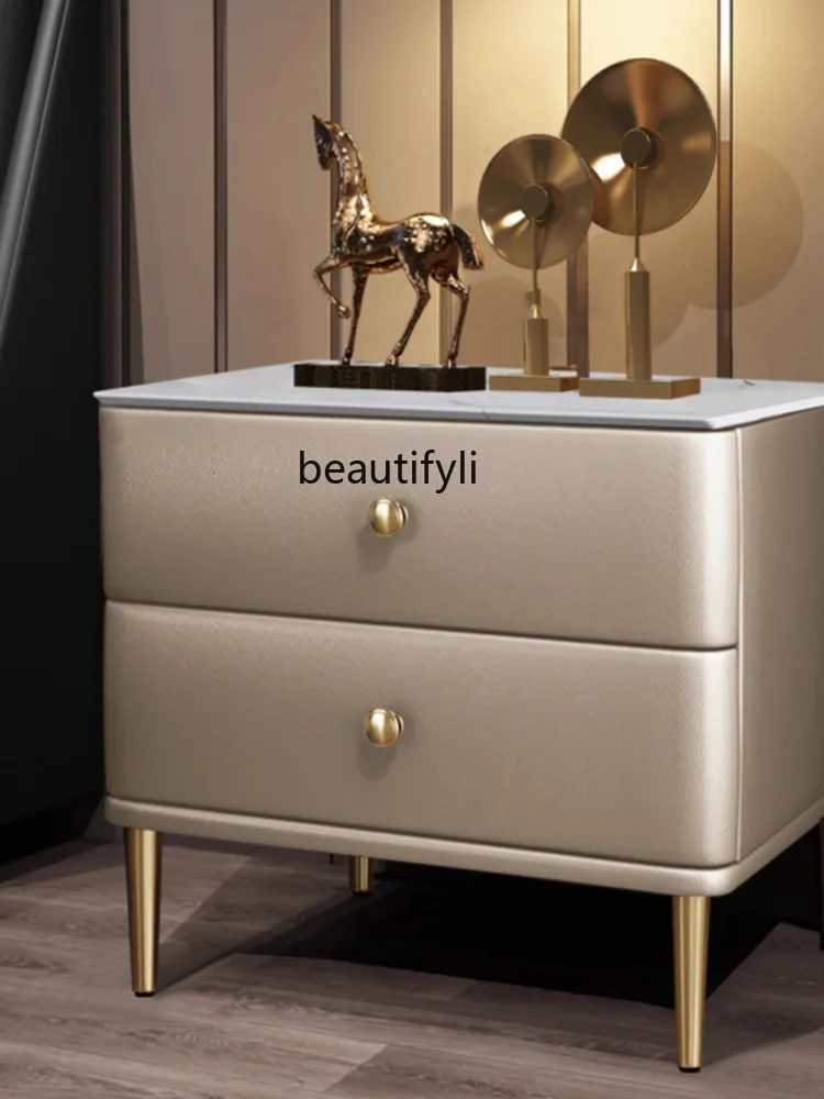 Каменная тарелка Круглый Угловой прикроватный столик с защитой от столкновений