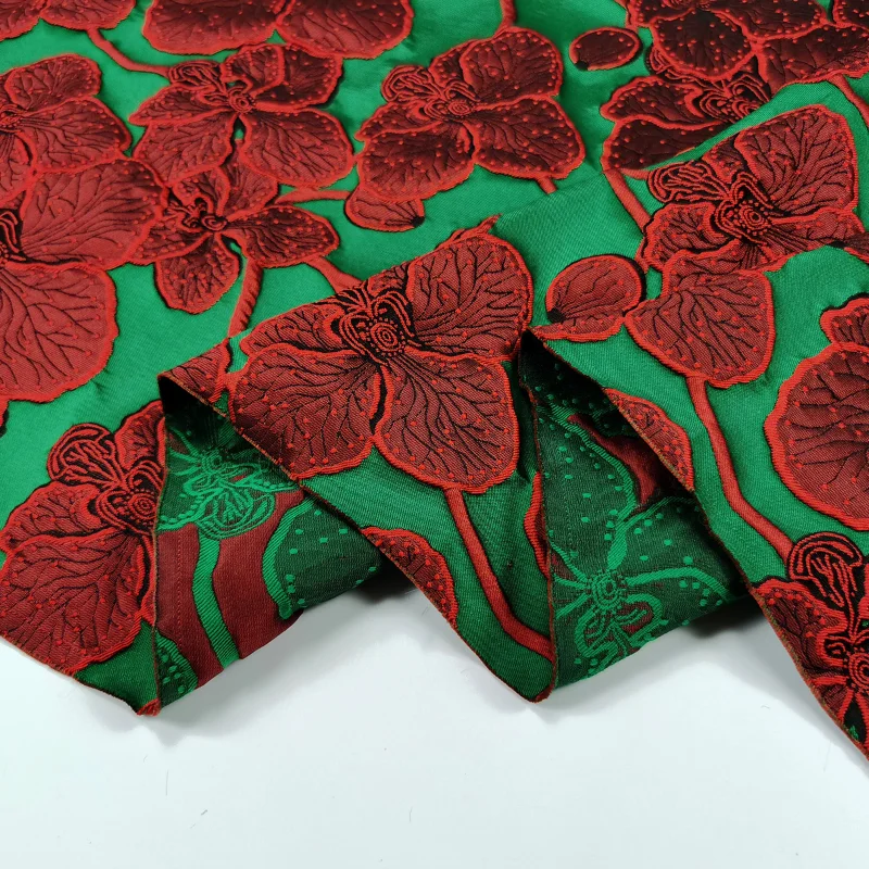 

Жаккардовая ткань в китайском стиле, Тканый Жаккардовый Чонсам из парчовой ткани, костюм Тан, оптовая продажа ткани из полиэстера на метр, пошив одежды