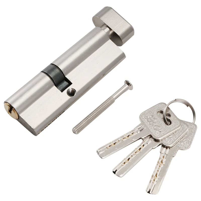 Door Hardware 80Mm Security Copper Lock Cylinder Interior Bedroom Living Handle Brass Key Locking