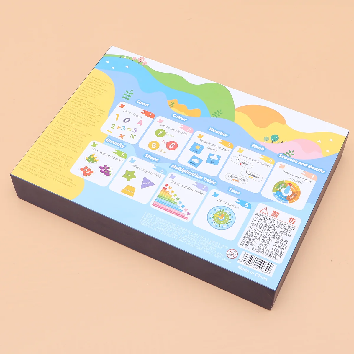 

1 Set Educational Aids Portable Plaything Fridge Magnet Educational Sticker for Toddlers Boys