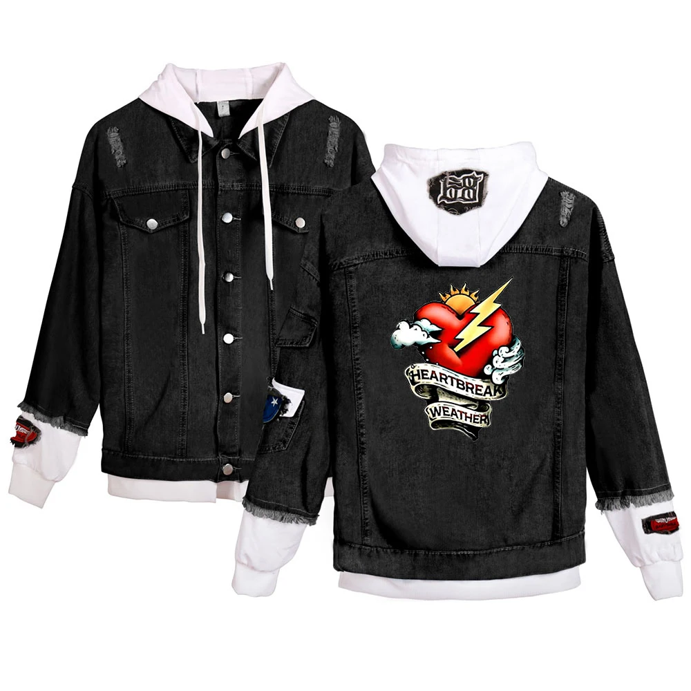 

Women Men Fashion Letter Print Niall Denim jacket Harajuku Streetwear jeans girl Niall Horan Casual Tracksuits Coats Plus Size