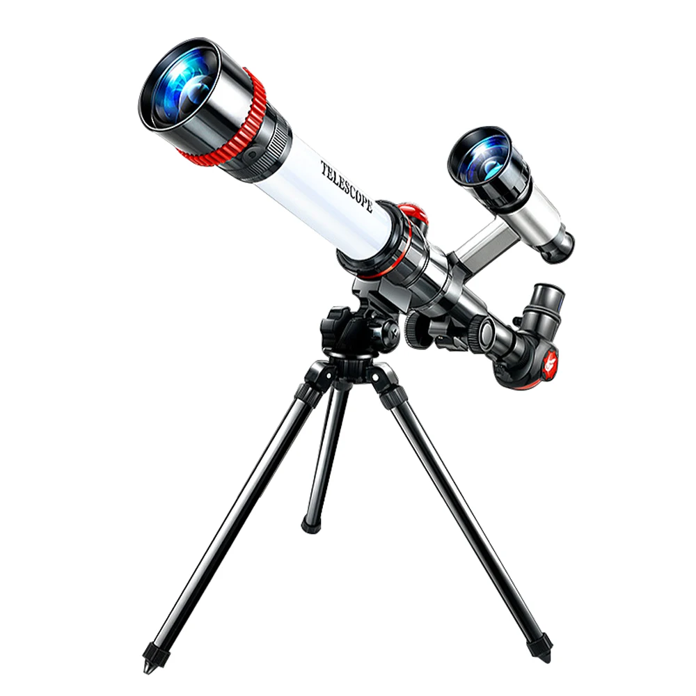

HD Professional Astronomical Telescope Science Teaching Toy with 20X 30X 40X Magnification Eyepieces Tripod for Kids Beginners