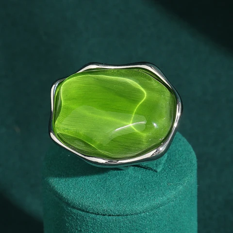 LOVE GREEN LIVE GREEN Винтажные зелёные кольца из меди