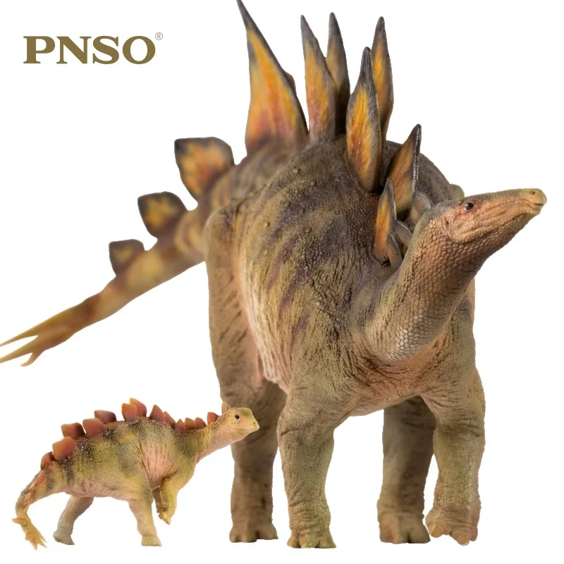 

PNSO Dinosaurus Stegosaurus Biber Rook Animal Model Dinosaur Museum Figure Doll Classic Toy