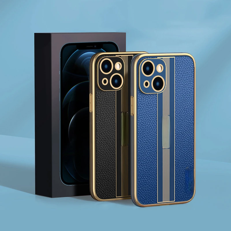 

Luxury Lens Protection PU Leather Mobile Phone Case For iPhone 13 Pro Max Mini 12 Pro Cellphone Back Covers Funda Shell