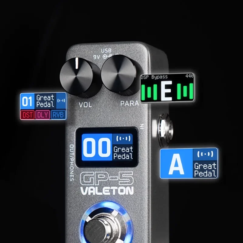 Электрогитара Valeton GP-5, устройство с интегрированным эффектом, процессорная коробка, имитирующая перегрузка, одноблочный эффектор, подарки (art.: 3920d08a0d970) - 3920d08a0d970