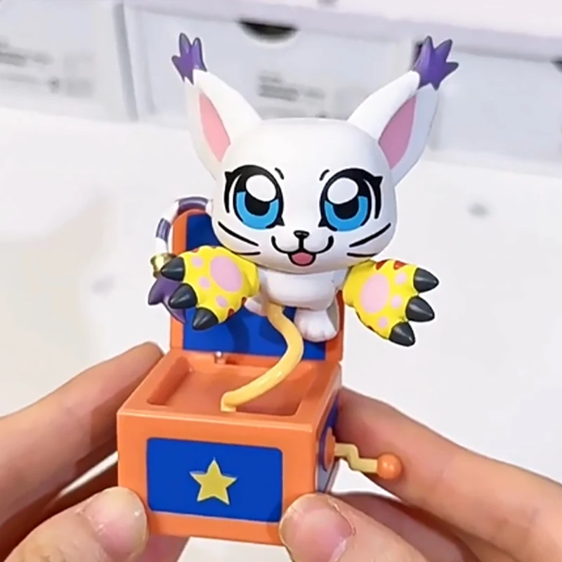 Фото Оригинальная коллекционная фигурка Bandai Blind Box Bn Figure Q Digimon Takehito Ohkawa Collab Agumon, настольное украшение, подарок для фанатов аниме №3