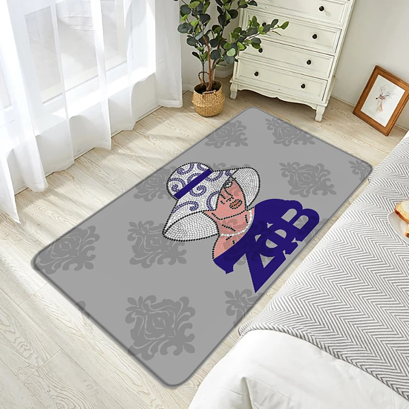 

Zeta Phi Beta Mat Bath Living Room Mats Bathroom Carpets Hallway Custom Welcome Rug Entrance Carpet Door Doormat House Non-slip