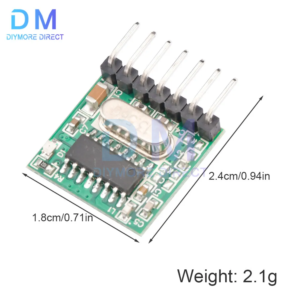 Беспроводной широкодиапазонный передатчик кодирования напряжения 433 МГц