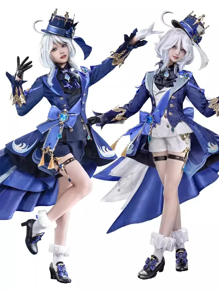 Костюм для косплея COS-KiKi Genshin Impact Furina великолепный элегантный костюм женский