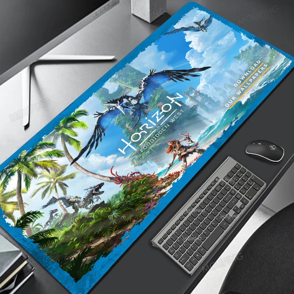

Horizon Zero Dawn Mouse Pad Pc Carpet Gamer Accessory Anime 600x350 Desk Mat Mice Rubber Tables Funny Office Peripherals Valant