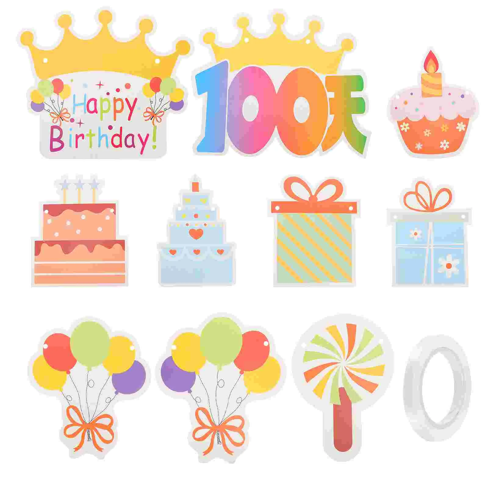 

2 Sets Decorative Birthday Party Supply Gift Case Party Indoor Banners Kid Birthday Banner Birthday Banners
