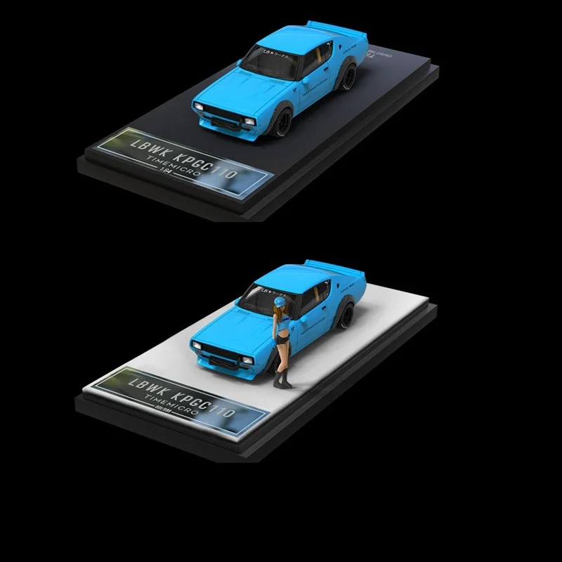 

Timemicro 1:64 Lbwk KPGC110 Blue Alloy Simulation Model Car