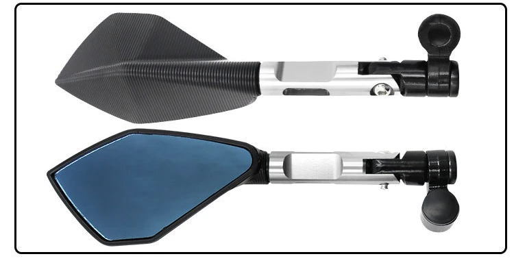 

Универсальный Алюминиевый Руль Мотоцикла С Прецизионными Синими Антибликовыми Зеркалами Заднего Вида С ЧПУ Для Скутеров HONDA...