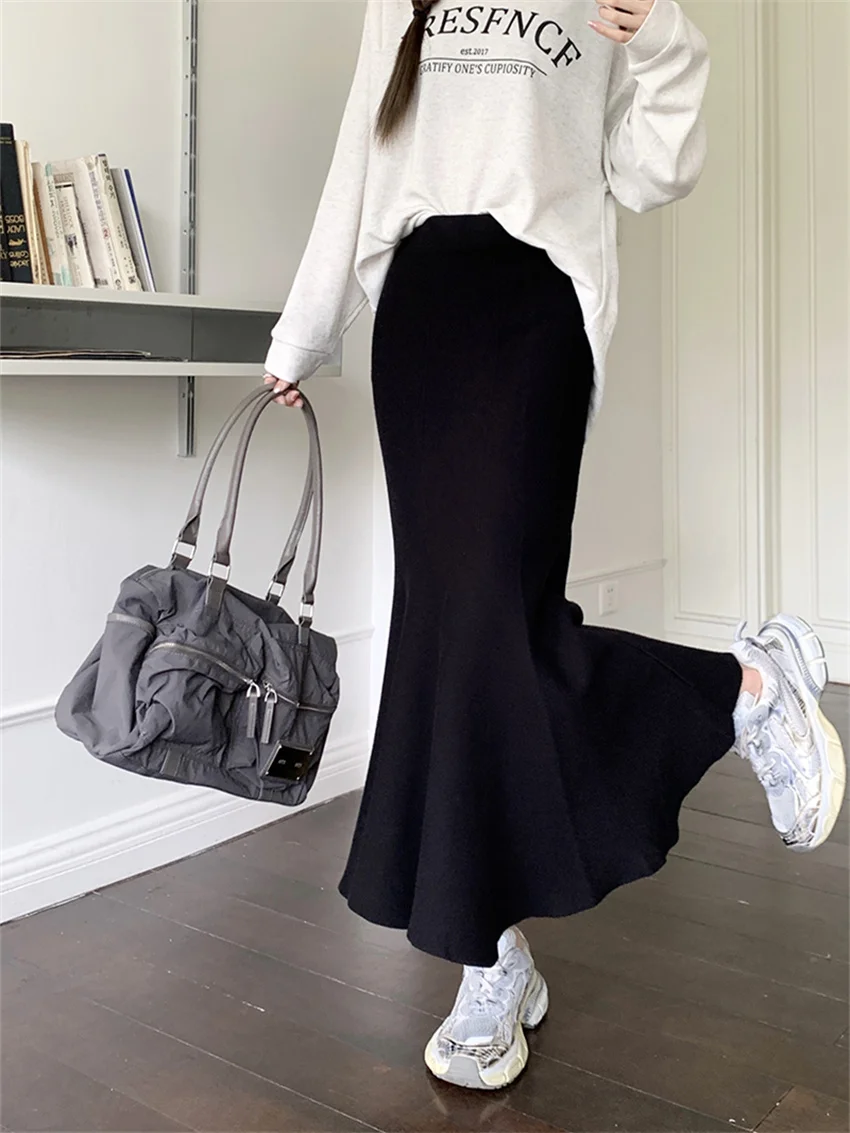 Женская трикотажная юбка-годе Alien Kitty элегантная облегающая юбка в винтажном