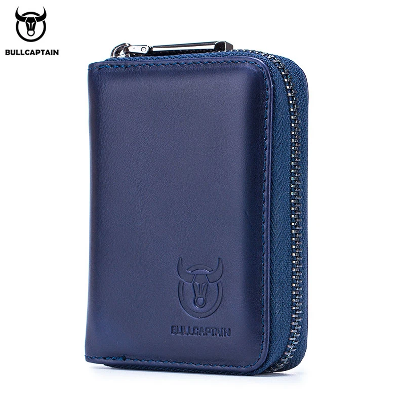 

BULLCAPTAIN leather credit card ID card holder wallet wallet men fashion rfid card holder wallet business card holder bag