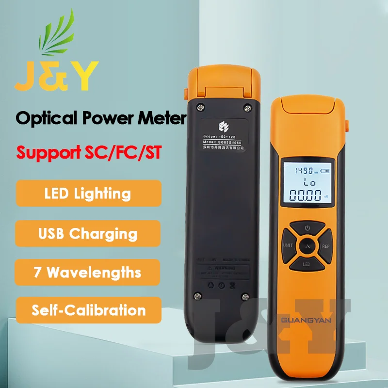 

Optical Power Meter G10 High Precision Rechargeable Battery FTTH Fiber Optic Cable Tester With Flash Light OPM FC/SC/ST