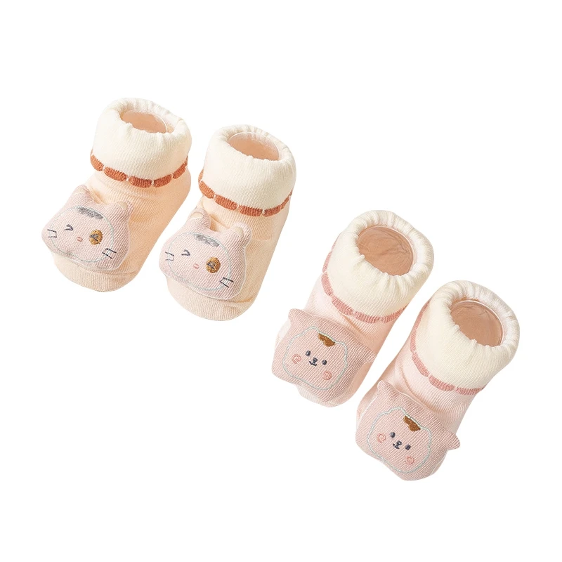

Носки для маленьких девочек, Нескользящие мягкие легкие носки для пола с милыми мультяшными животными