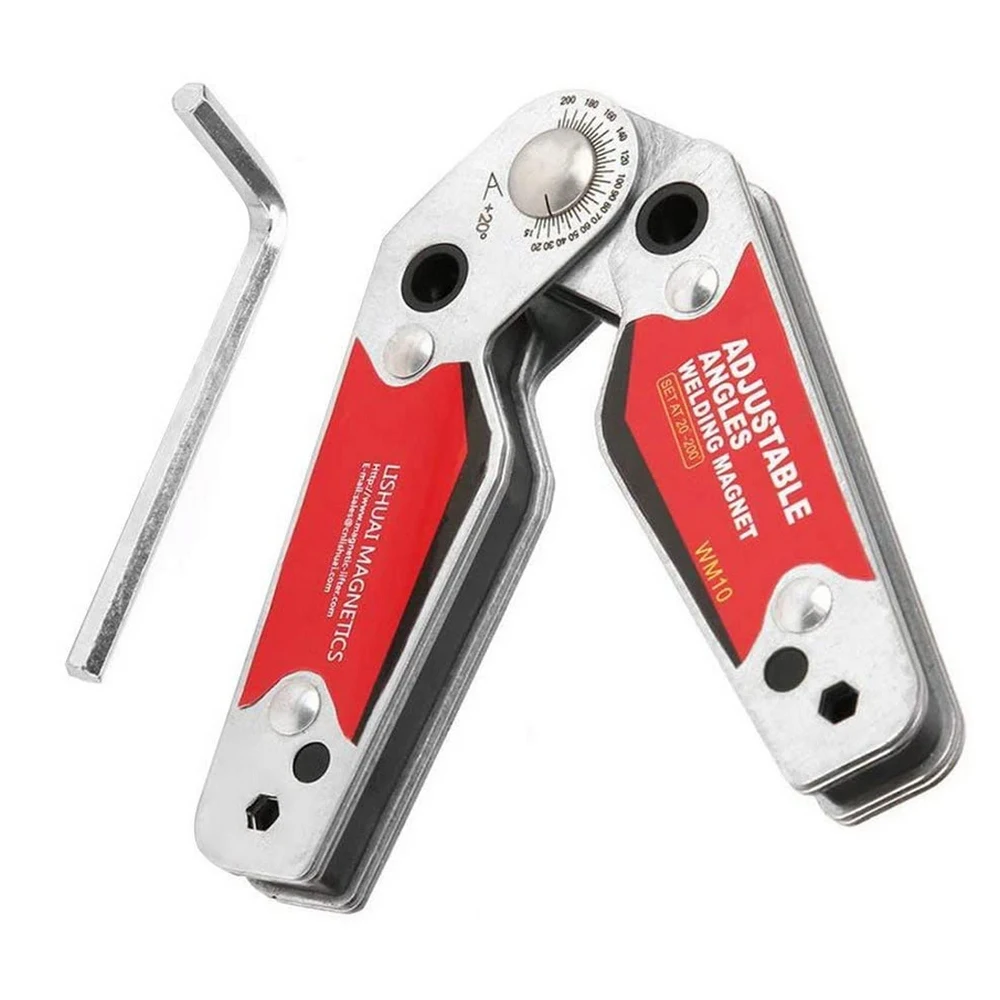 

Welding Positioner Adjustable Magnet Magnetic Bracket Welding Fixture 20°~200° Angle Clamp Welding Magnet Welding Bracket