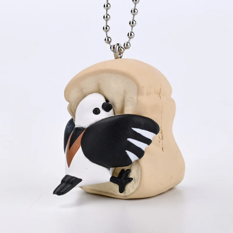 Японская фотография симпатичный кавайный хлеб тост попугай кокатил птицы 2