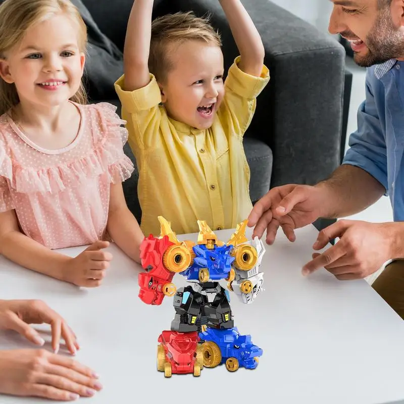 Фигурки робота-динозавра 5-в-1 роботы-трансформеры для детей фигурки