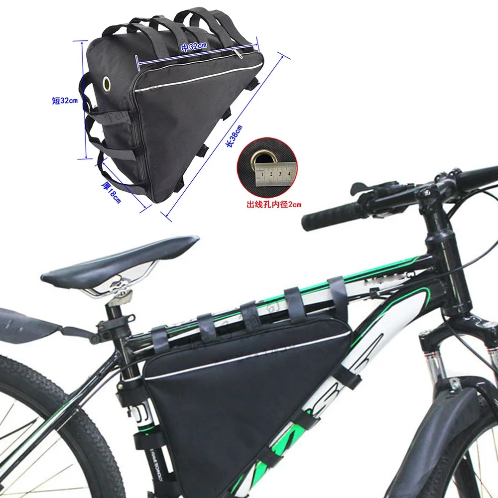 38 см x 32 сумка для аккумулятора горного велосипеда треугольная хранения MTB