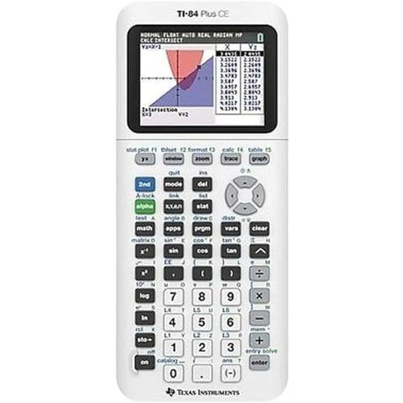 

TI-84 Plus CE цветной графический калькулятор, белый