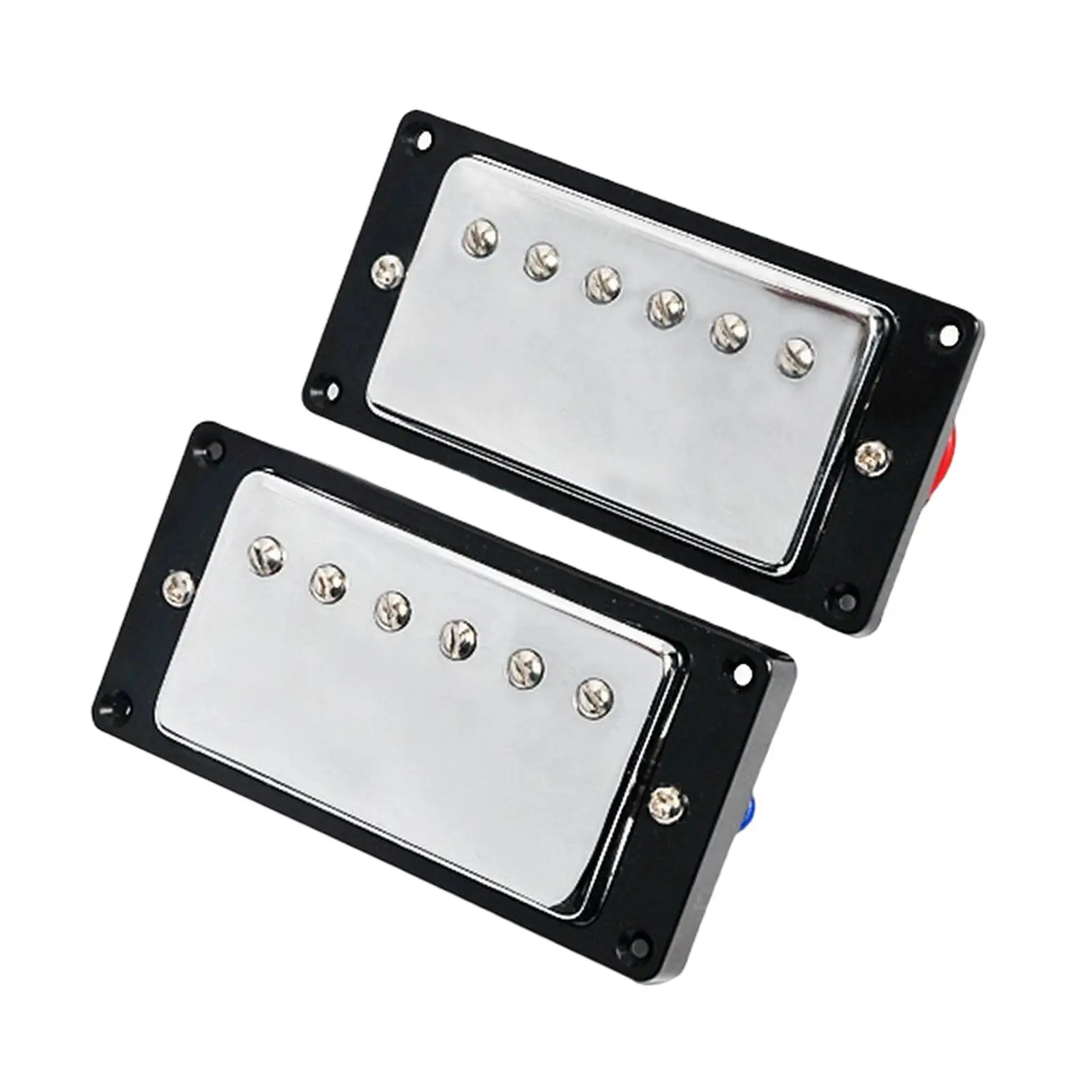 

2Pcs Double Coil Pickups Set Neck & Bridge Humbucker Pickup Set for 6 Strings Electric Guitar Instrument Accessory DIY Luthier