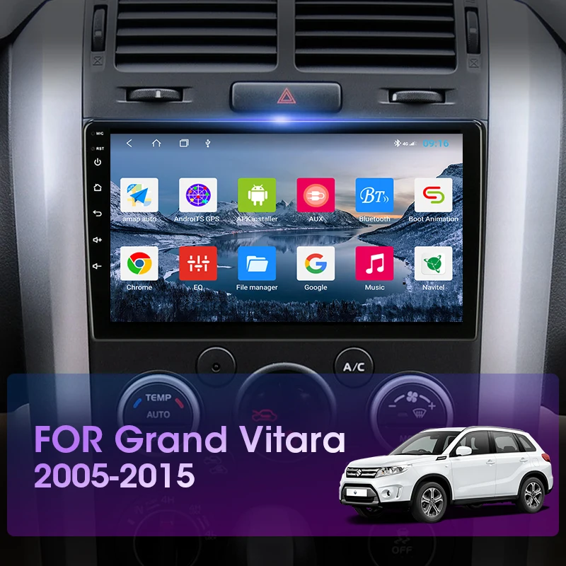vtopek 9 4gwifi 2din android 10 car radio multimedia video player gps navigation for suzuki grand vitara 3 2005 2015 head unit free global shipping