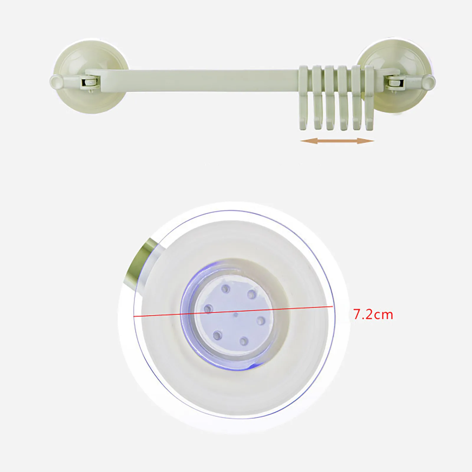 Регулируемые 6 крючков с двойной присоской |
