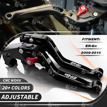 For Kawasaki ER-6n/ER6N/Ninja 650R/ER6F/EX6 2009-2016 Clutch Lever Brake Lever Set Adjustable Folding Handle Levers Accessories 