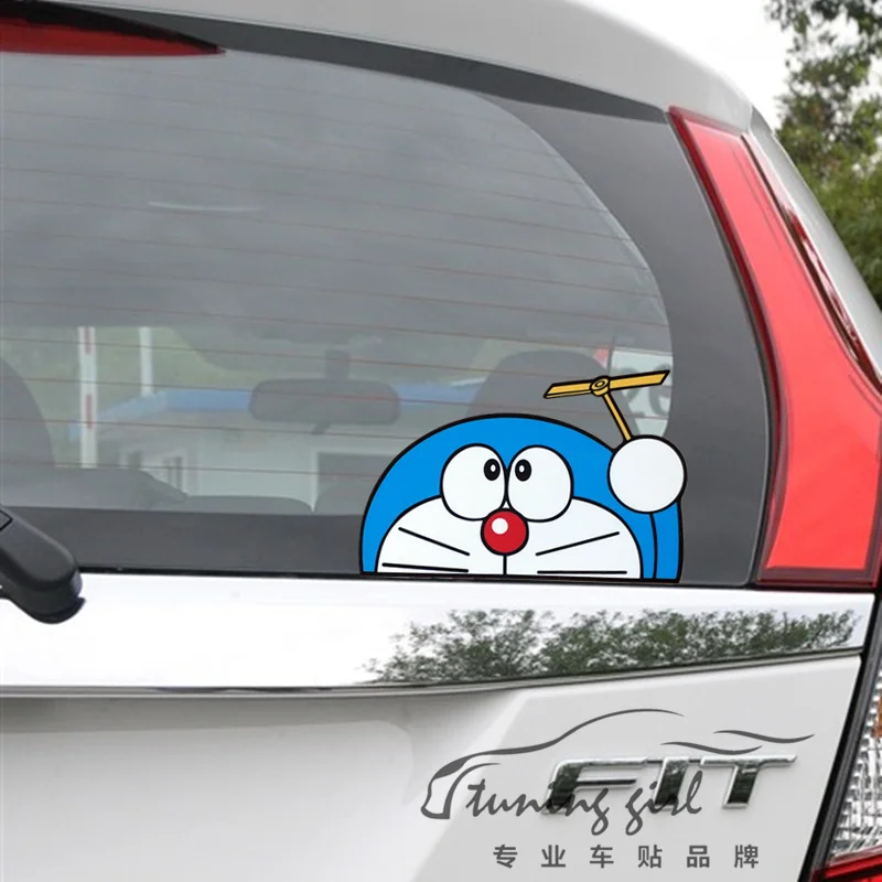 Doraemon мультфильм Милая фотография для зеркала заднего вида окно ветровое стекло
