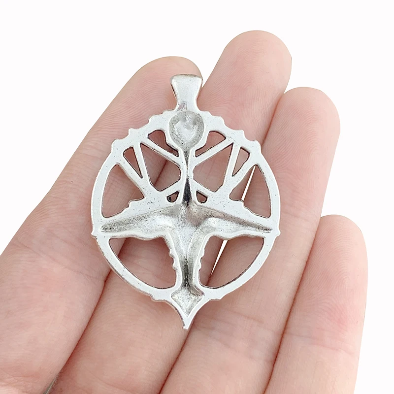3 x Антикварные Серебряные Подвески Baphomet Devil сатана голова козы пентаграмма