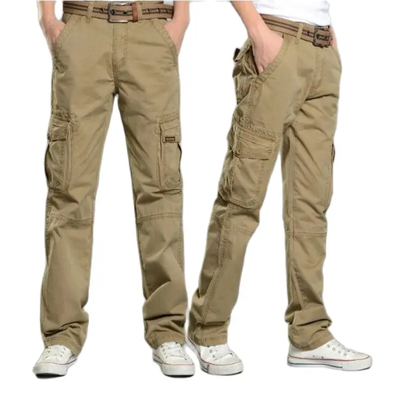 

Брюки мужские хлопковые, свободные штаны, повседневные штаны, большие размеры